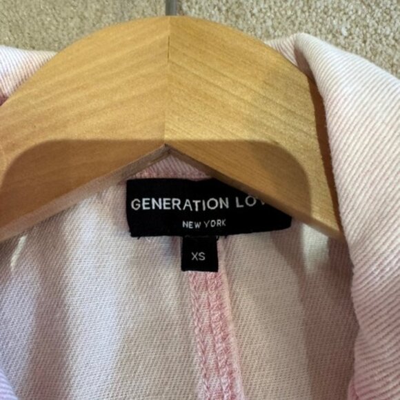 Generation Love Baby Pink Denim Double Breasted Blazer - Picture 5 of 16